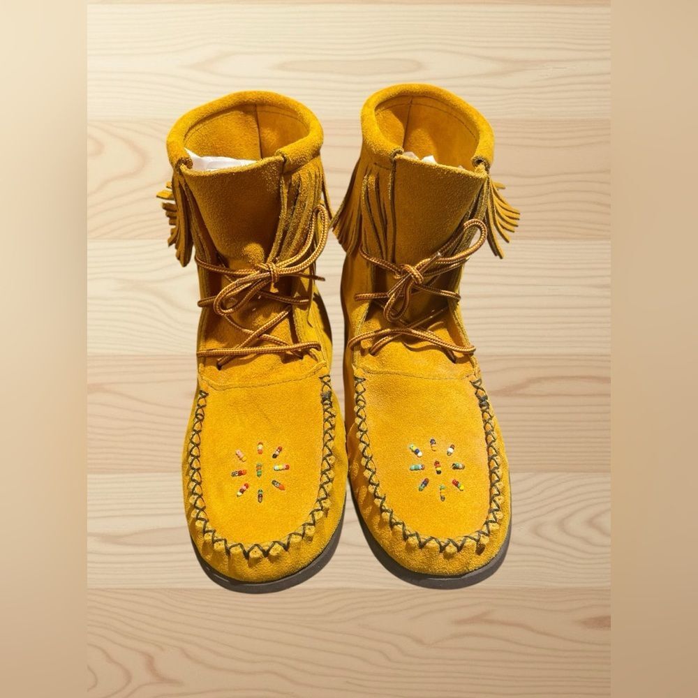 Ladies Suede Boot Moccasins US Size 10